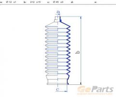 Oyodo 60k0005-oyo osłona drążka kierowniczego daewoo, chevrolet matiz (m200, m250)