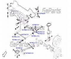 Oyodo 90z7002-oyo 90z7002oyo wahacz tylny poprzeczny prawy tył, subaru forester (sg)