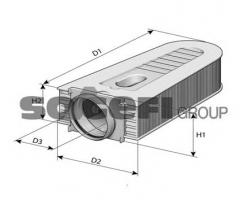 Purflux a1384 filtr powietrza mercedes,, mercedes-benz cls (c218)