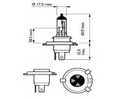 Philips 12342cvpps2 Żarówka h4 60/55w h4 colorvision fioletowe 2szt, bmw 02 (e10)