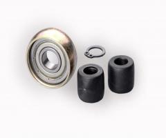 Roll mb03 Łożysko i dwie rolki zawiasu Śr. drzwi suwanych, mercedes-benz 100 autobus (631)