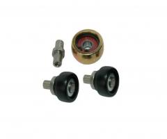 Roll dl03 Łożysko i dwie rolki zawiasu dolnego drzwi daewoo, daewoo lublin ii nadwozie pełne