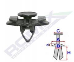 Romix company c60448 spinka listwy przyszybia vw, vw golf v (1k1)