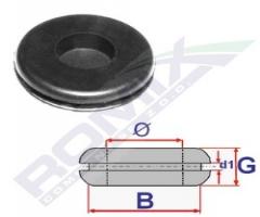 Romix company c60498 przelotka gumowa zamknięta