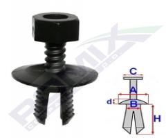 Romix company c60533 kołek rozp. podszybia mazda