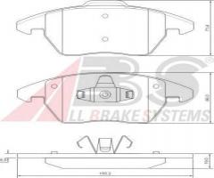 A.b.s. 37429 klocki hamulcowe peugeot 307 03-2,0hdi, citroËn c4 i (lc_), peugeot 208