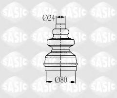 Sasic 2873793 osłona przegubu citroen, citroËn bx (xb-_), fiat ulysse (220), peugeot 405 i (15b)