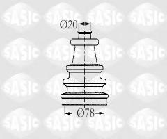 Sasic 2933743 osłona przegubu citroen, citroËn lna, peugeot 205 i (741a/c), renault 5 (122_)