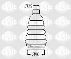 Sasic 2933963 osłona przegubu citroen, citroËn bx (xb-_), peugeot 405 ii (4b)