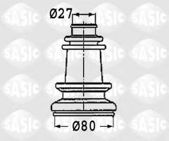 Sasic 4003409 osłona przegubu renault, renault super 5 (b/c40_)