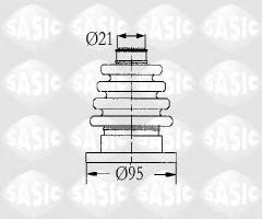 Sasic 4003444 osłona przegubu vw audi, renault 19 i (b/c53_), vw golf i (17)