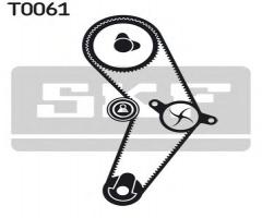 Skf vkmc 06000 zestaw rozrządu (z paskiem) + pompa wody renault