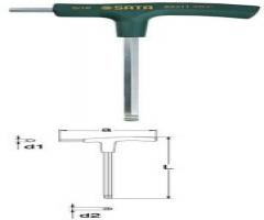 Sata 83105 klucz trzp. sześciok.z kulką z rękojeścią t2