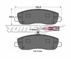 Tomex 1640 klocki hamulcowe opel movano 10-przód z czuj, opel movano b autobus