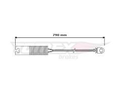 Tomex 3030 czujnik klocków hamulcowych bmw 3 e36 tył, bmw 3 (e36)